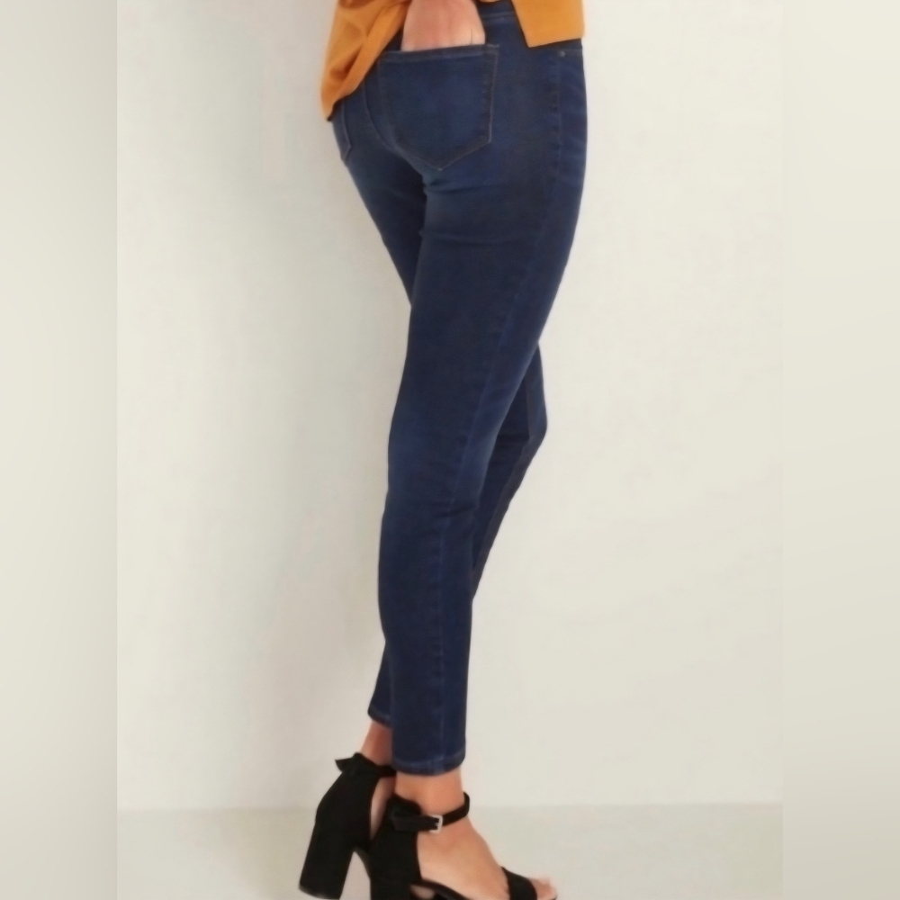 Old Navy Womens Blue Rockstar Pull On Jeggings Size 4 Tall NWOT